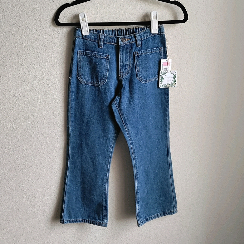 Chelsea & Violet Girls High-Rise Cropped Jeans
